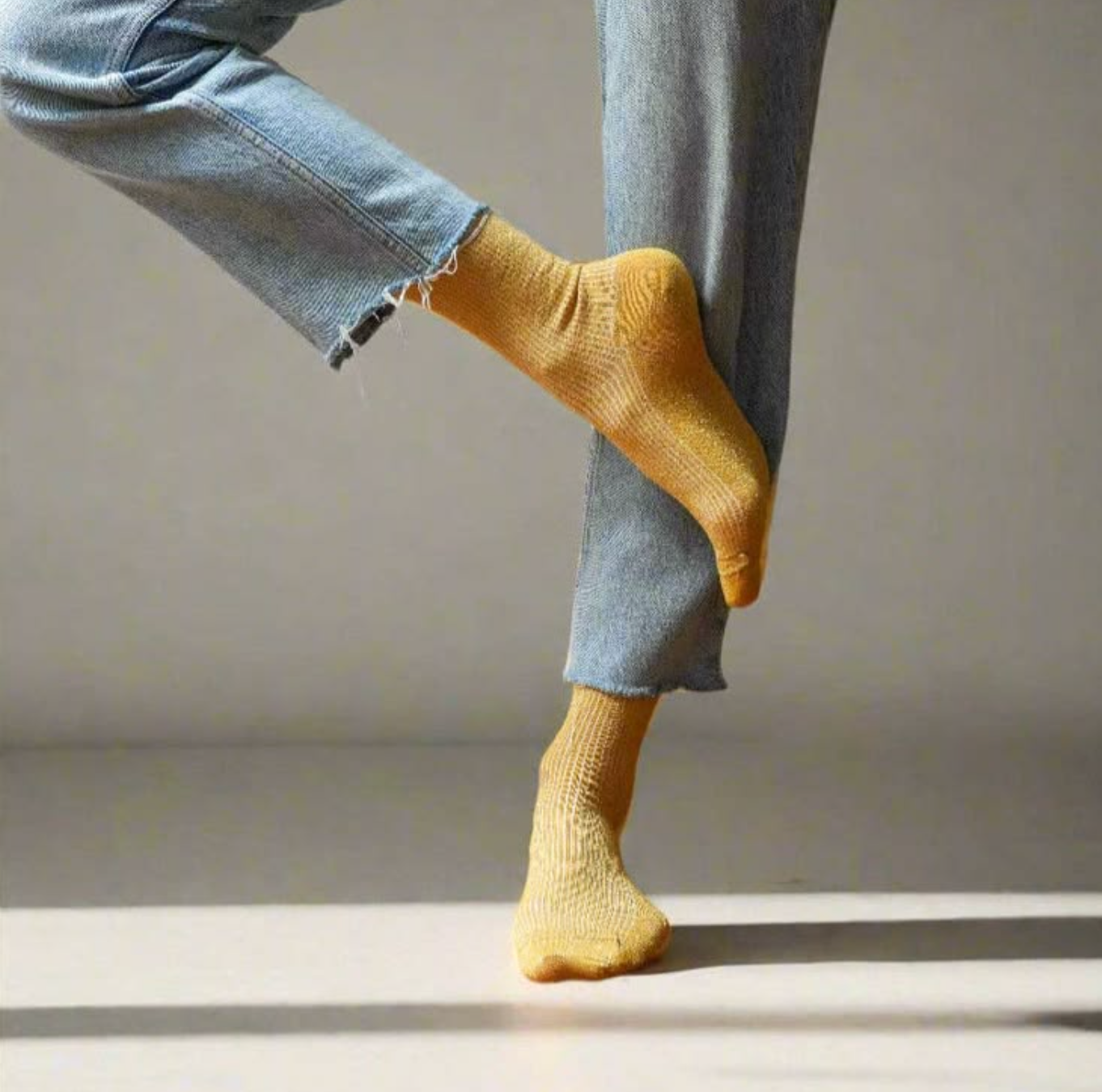 FRENCH BAZAAR - KLUE Glitter Lurex | MUSTARD