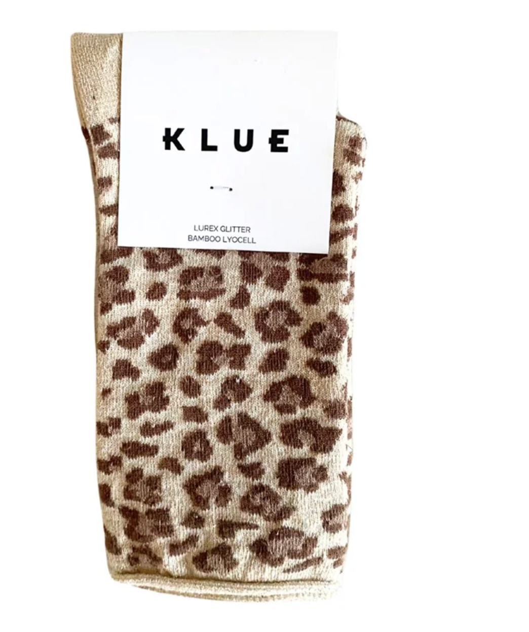 FRENCH BAZAAR - KLUE Glitter Lurex | LEOPARD Beige