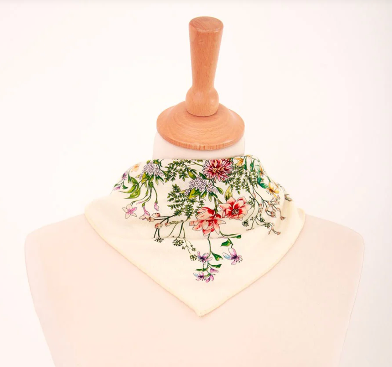 FRENCH BAZAAR -  Silk Scarf - Floral Bouquet - 50X50 CM