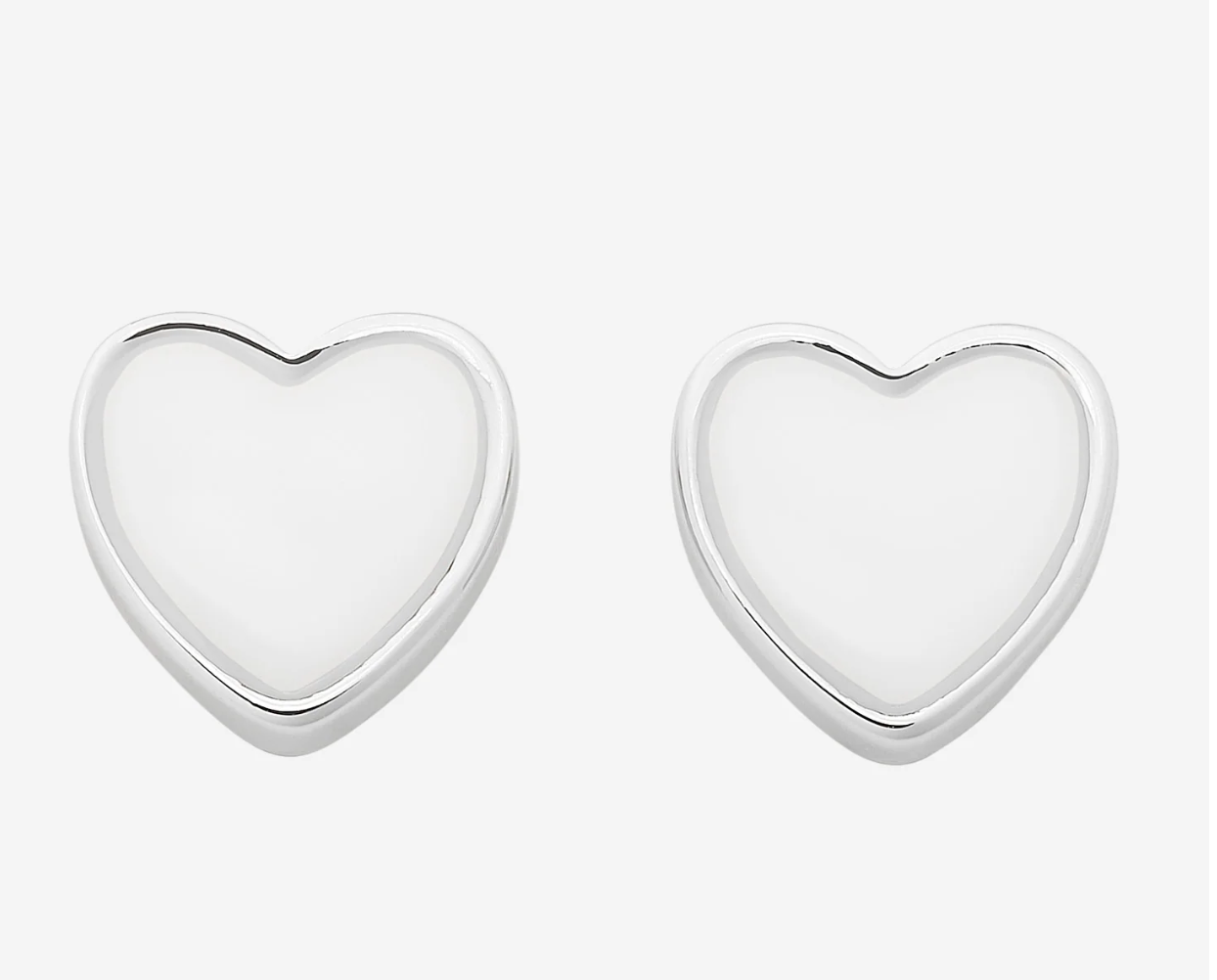 LIBERTE - Myra Silver Heart Stud