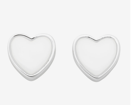LIBERTE - Myra Silver Heart Stud
