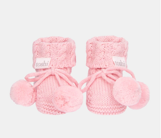 TOSHI : Organic Booties Yummy Misty Rose
