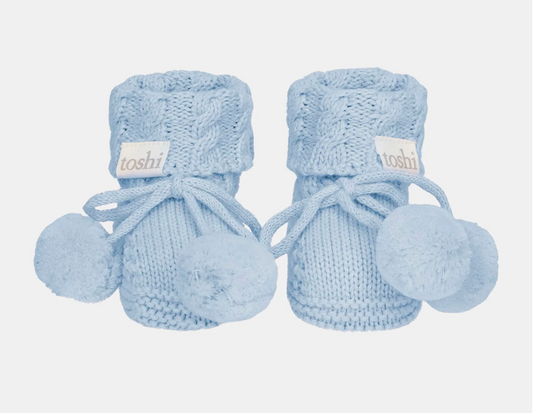 TOSHI : Organic Booties Yummy Bluebell