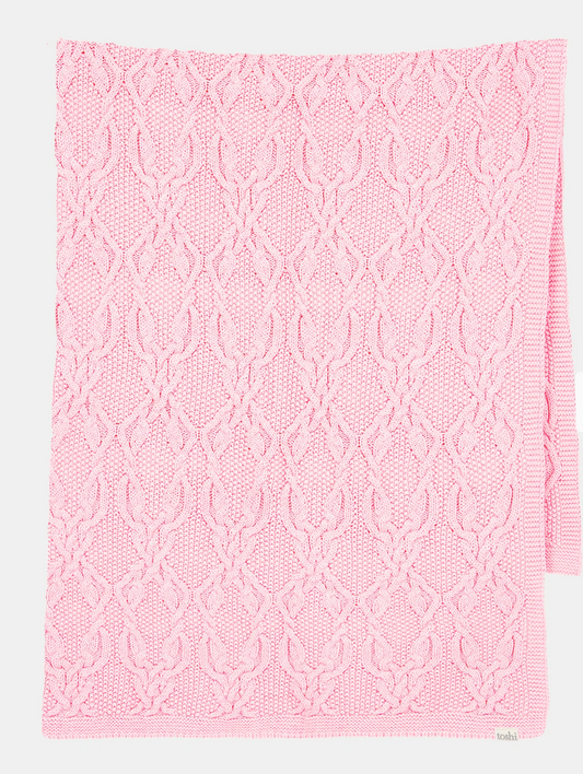 TOSHI : Organic Blanket Bowie - Misty Rose