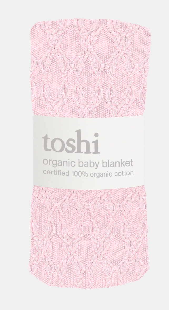 TOSHI : Organic Blanket Bowie - Misty Rose