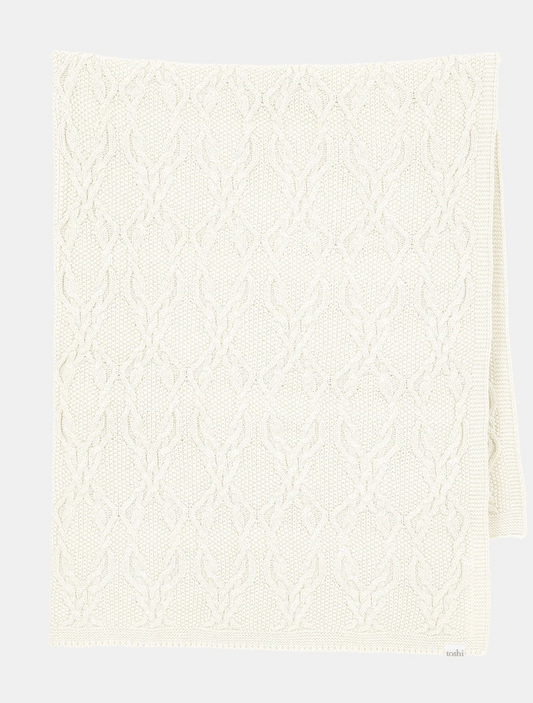 TOSHI : Organic Blanket Bowie - Cream