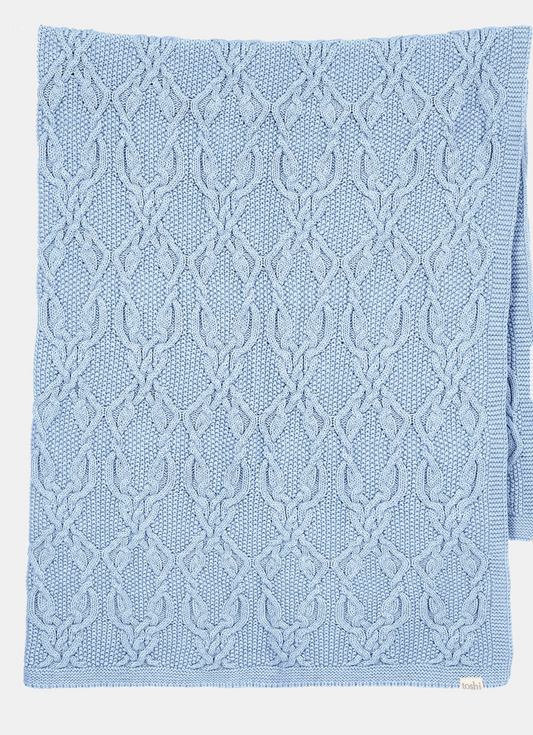 TOSHI : Organic Blanket Bowie Bluebell