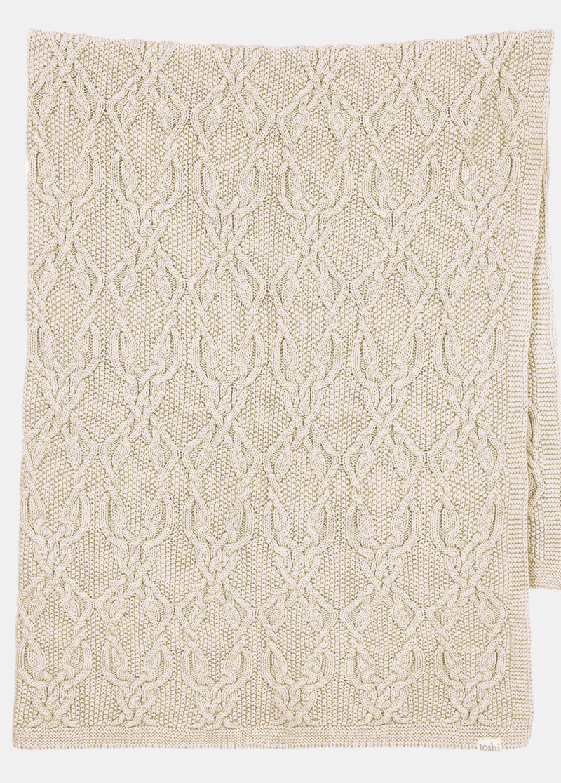 TOSHI : Organic Blanket Bowie Oatmeal