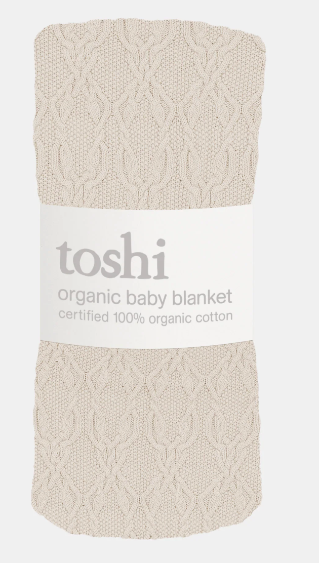 TOSHI : Organic Blanket Bowie Oatmeal