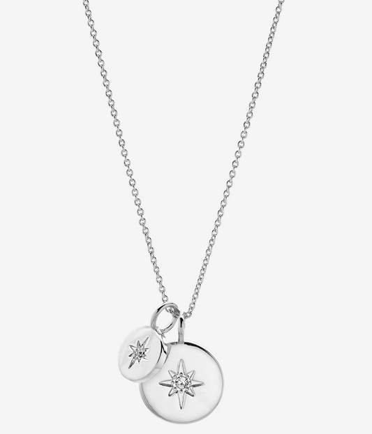 LIBERTE - Beck Silver Clear Necklace