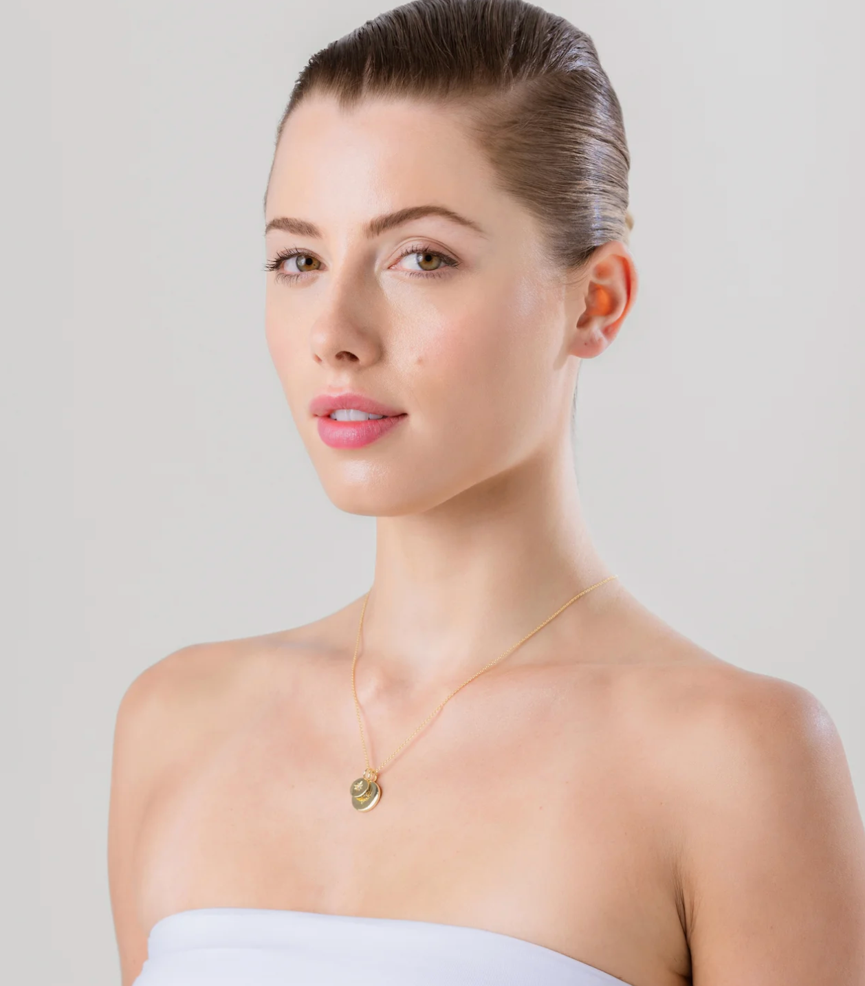 LIBERTE - Beck Gold Clear Necklace