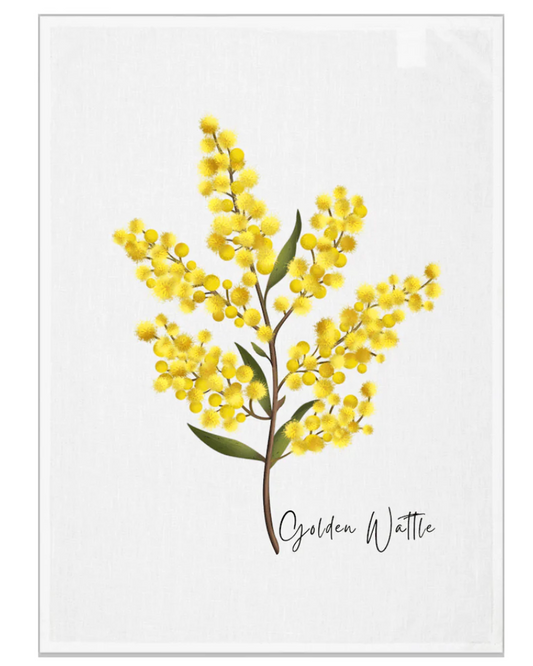 TAYLOR HILL- Golden Wattle Tea Towel