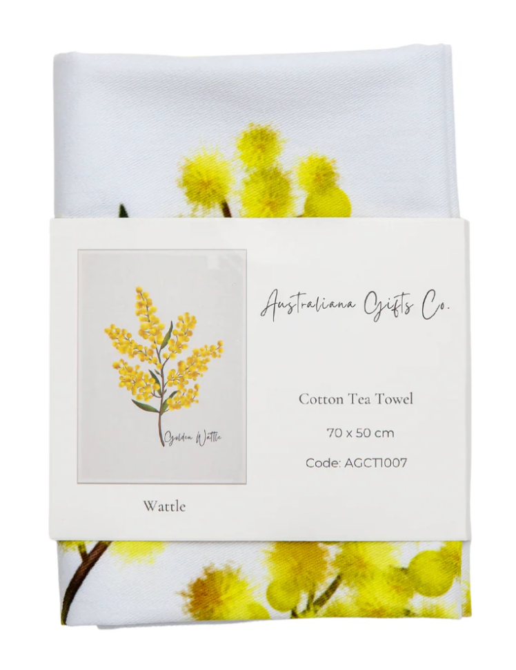 TAYLOR HILL- Golden Wattle Tea Towel