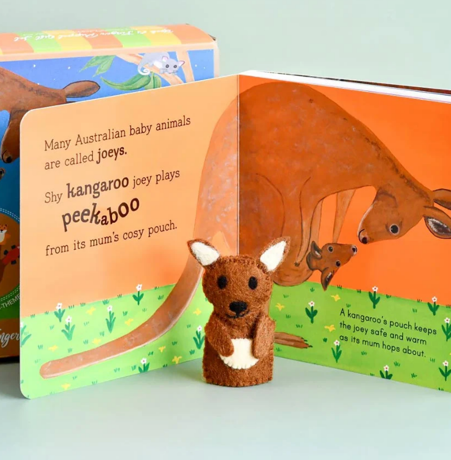 Australian Baby Animals by Fran Lessac - Book and Finger Puppet Set