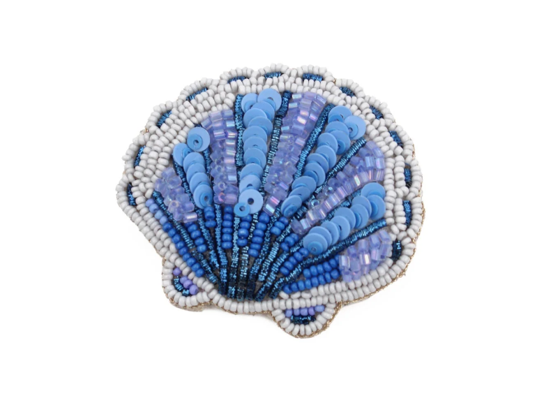 MY DORIS - Blue Shell Brooch