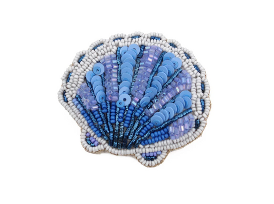 MY DORIS - Blue Shell Brooch