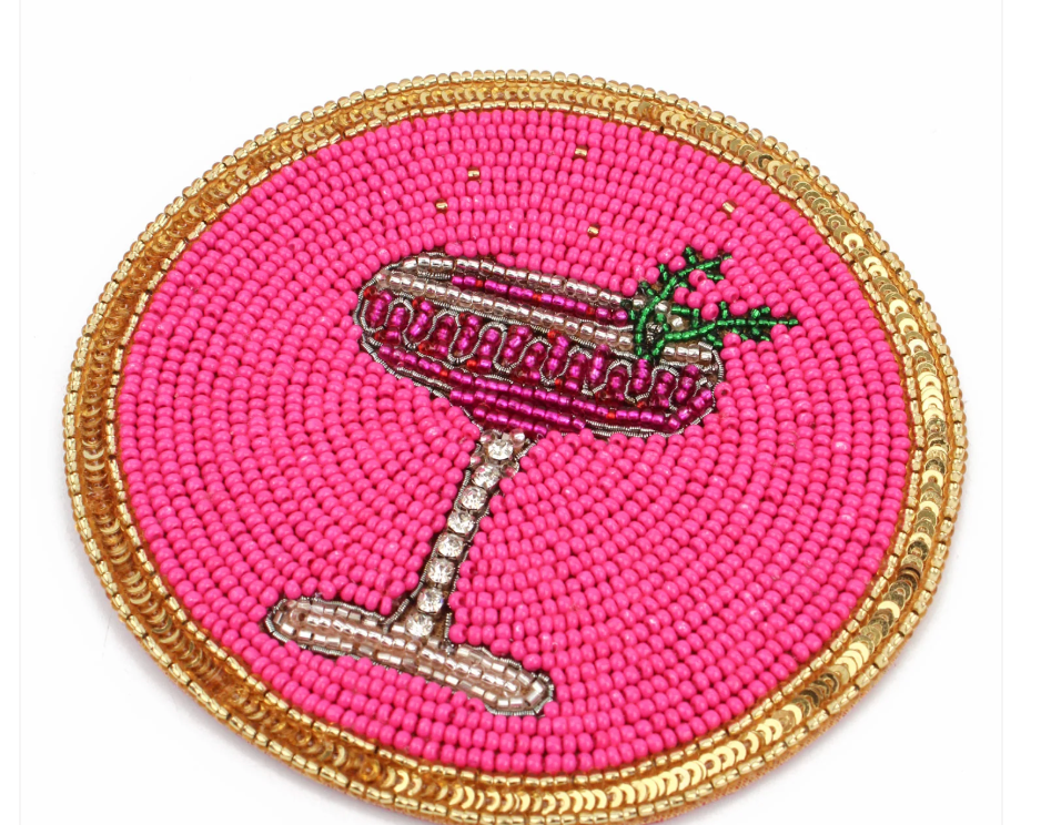 MY DORIS - PINK BERRY FIZZ COCKTAIL COASTER