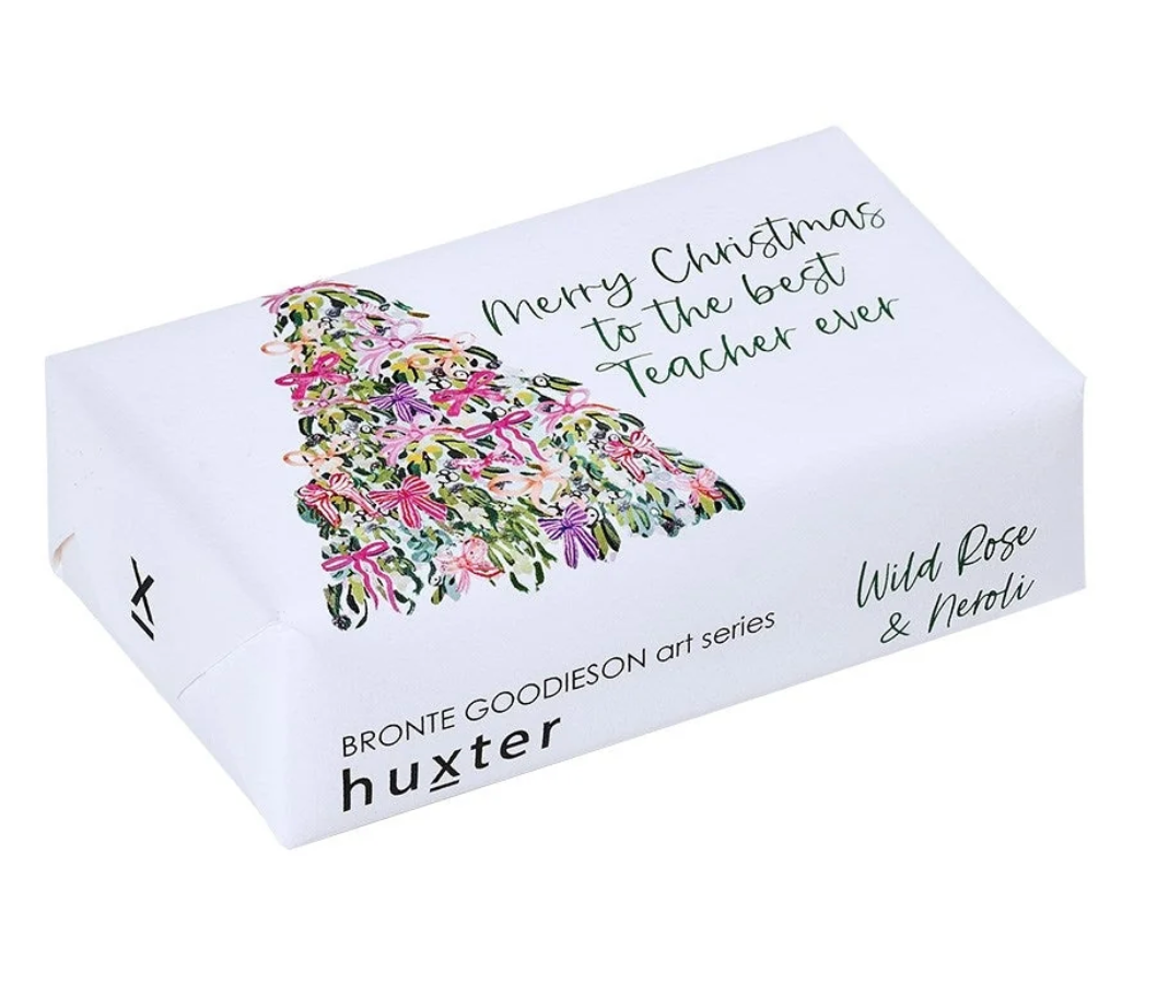 HUXTER : Bow Xmas Tree' - Merry Christmas To the Best Teacher Ever Soap