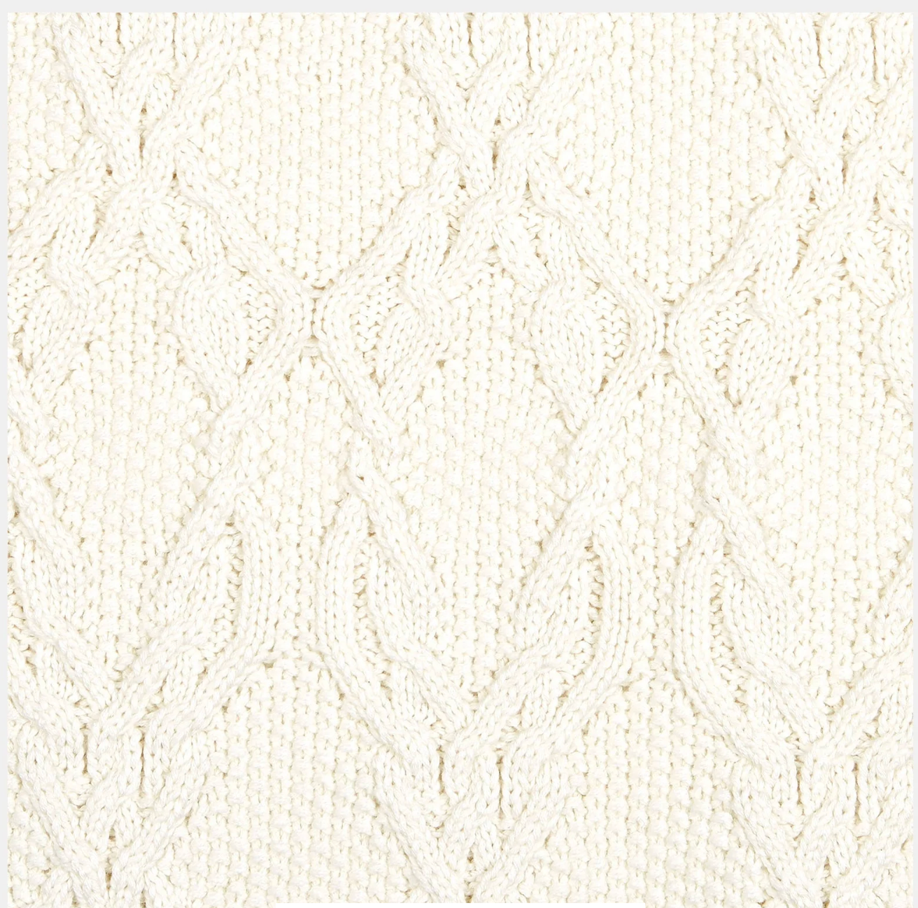 TOSHI : Organic Blanket Bowie - Cream