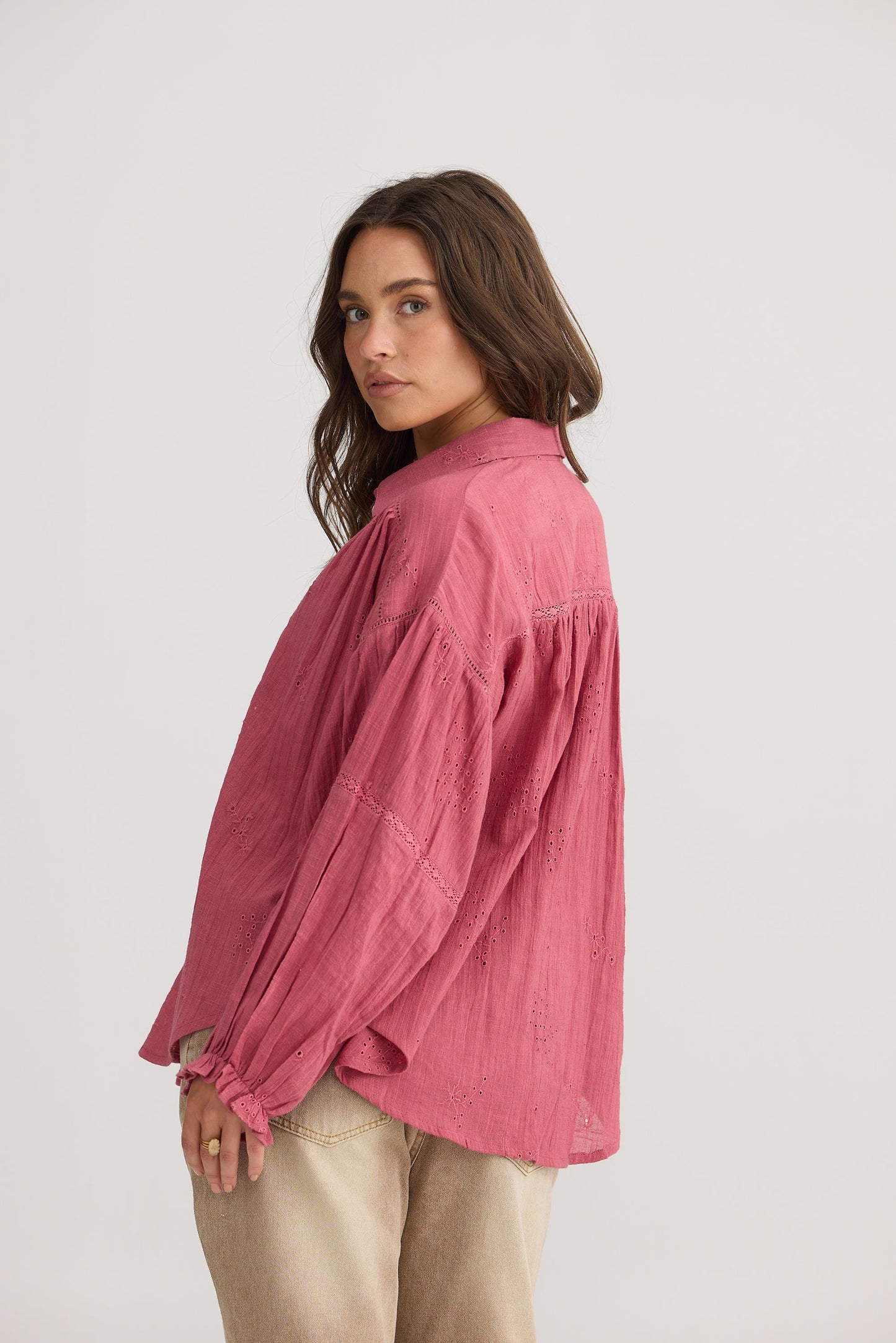 TALISMAN : Anastasia Rose Pink Collar - Shirt