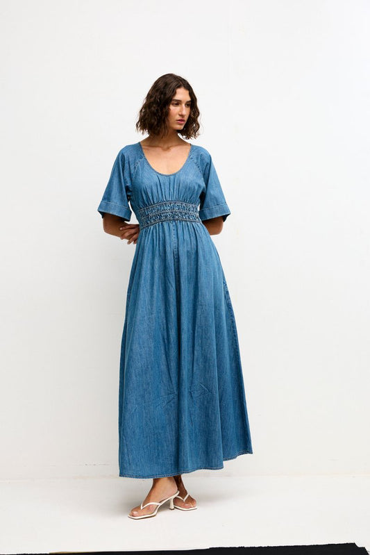 KINNEY : Poet Dress - Denim