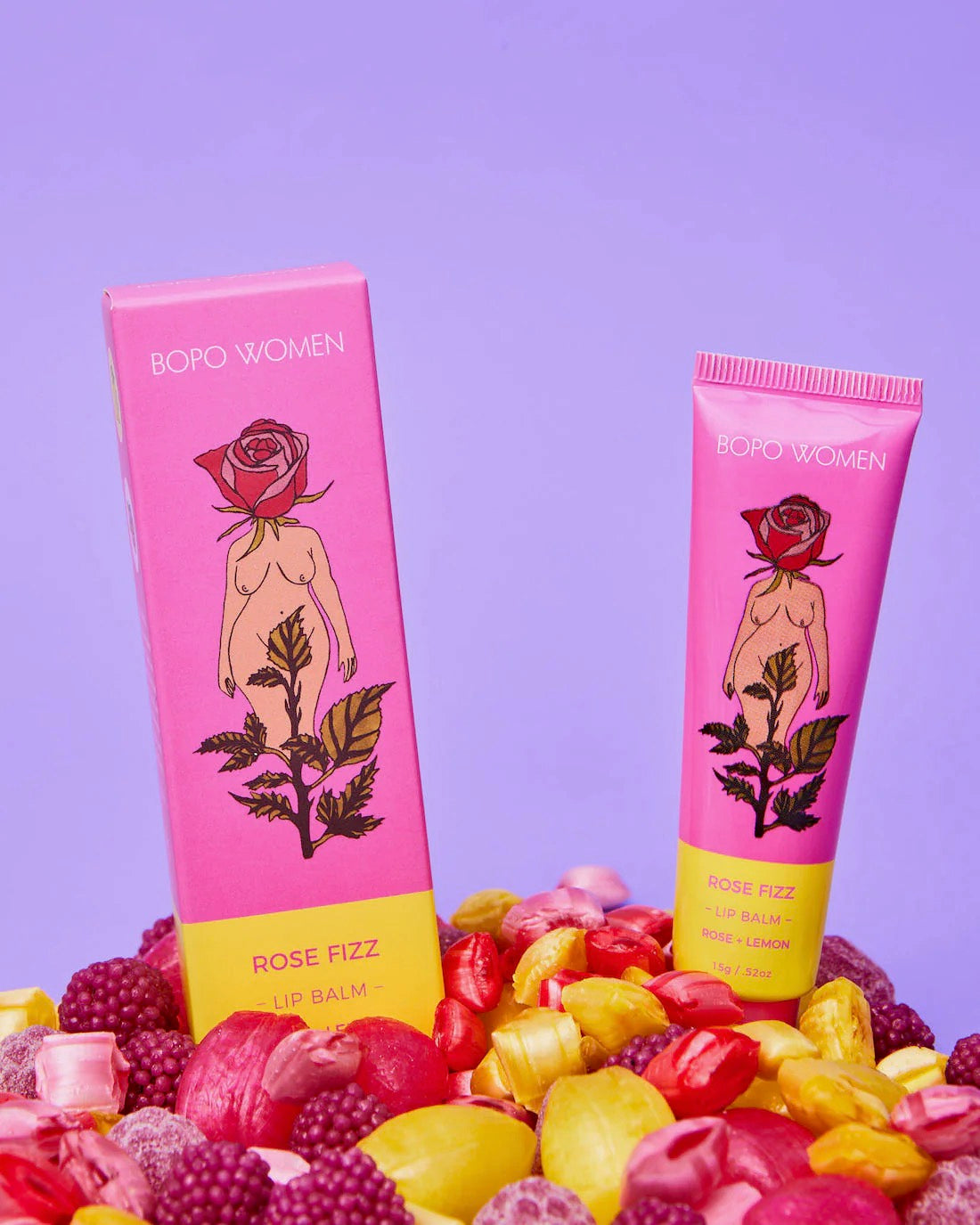BOPO WOMEN - Rose Fizz Lip Balm - 15g
