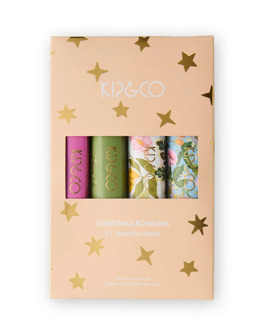 KIP & CO :  Eye Masks 4P Pack - Christmas Bon Bon