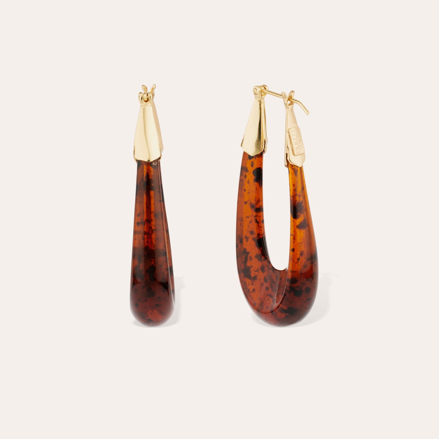 GAS BIJOUX : Ecume acetate Gold/Brown - Earrings