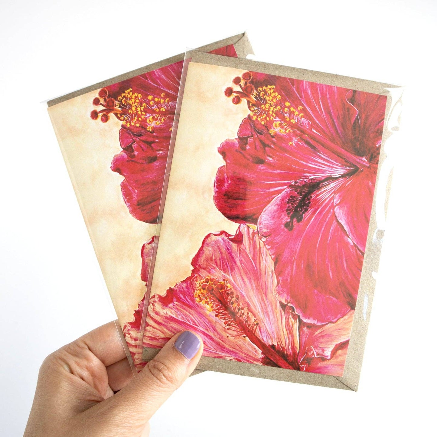 GREETING CARD : Julia Ockert - Hibiscus Flowers - Greeting Card