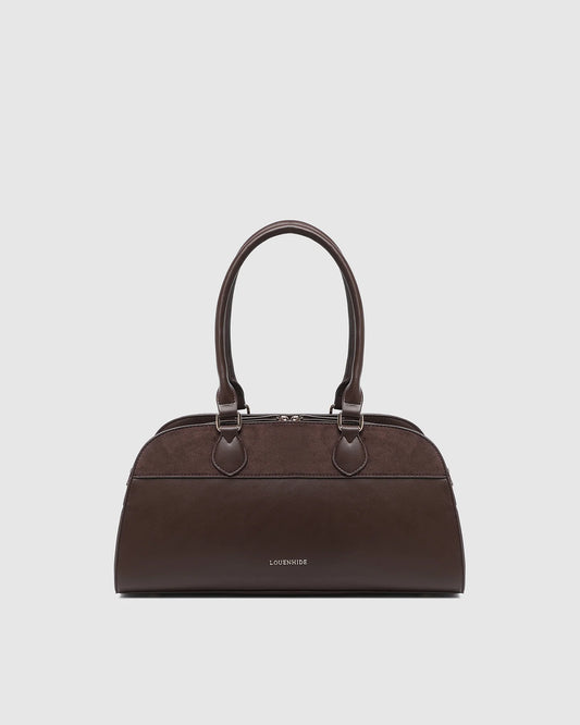 LOUENHIDE - Eleanor Shoulder Bag - Chocolate