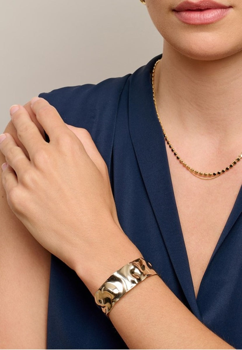 TIGER TREE: Gold Crinkled - Cuff