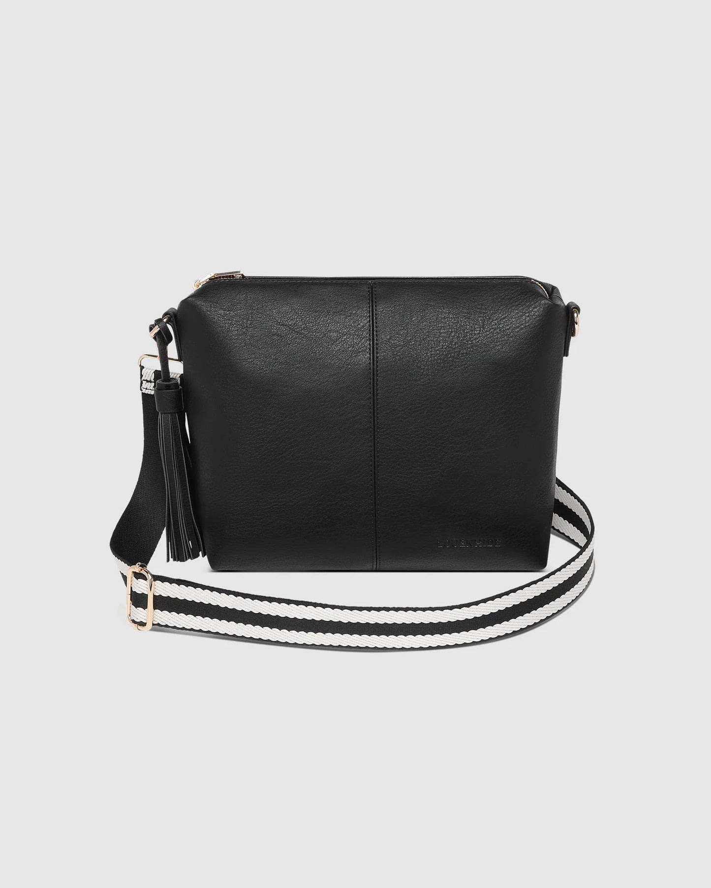 LOUENHIDE - Kasey Stripe Crossbody Bag - Black