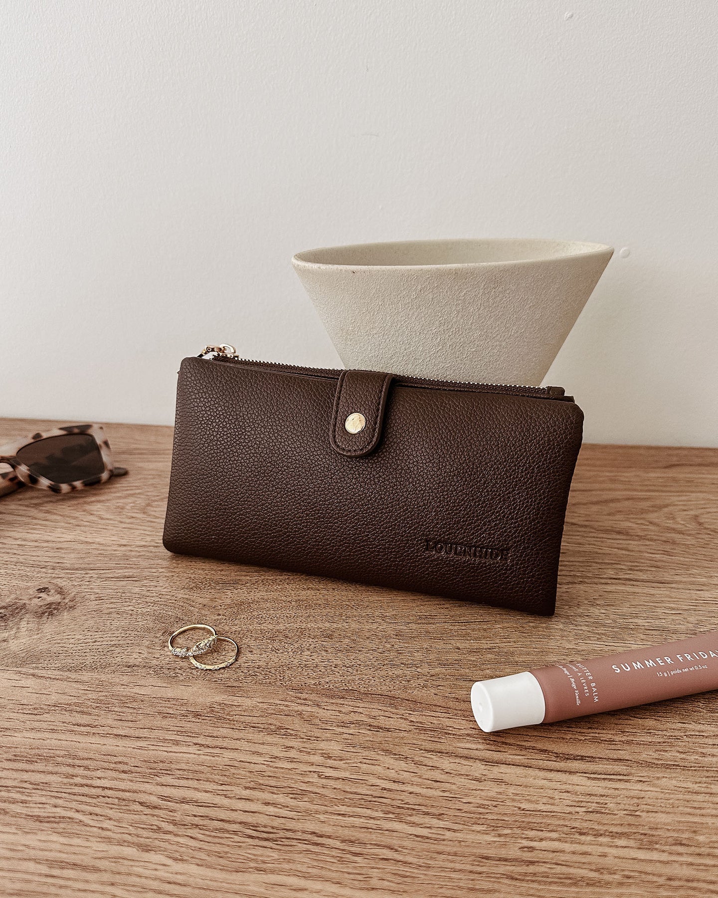 LOUENHIDE - Stella Wallet - Chocolate