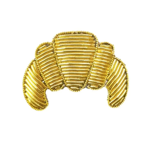 PARISIAN COOL : Gold Croissant - Brooch