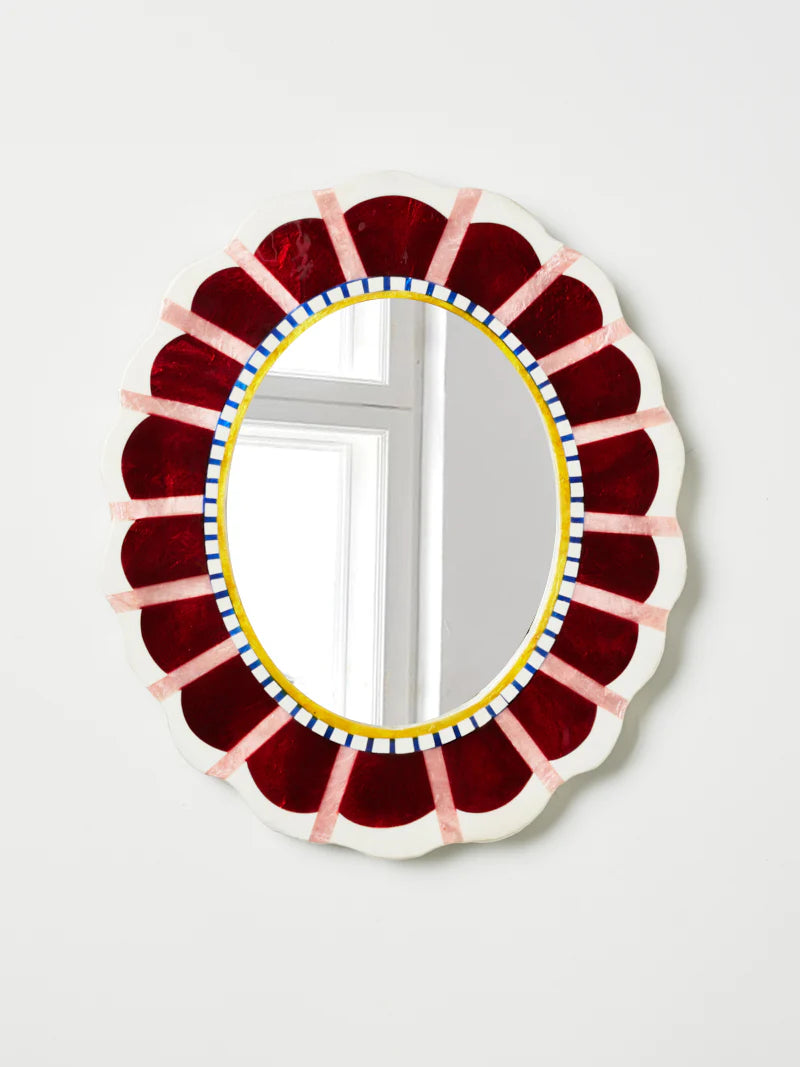 JONES & CO : Bloom Nouveau Wine Mirror - Wall Art