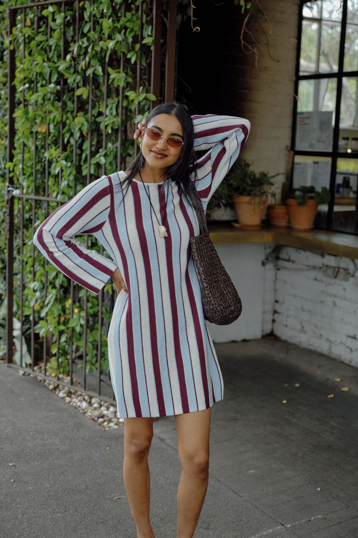 CERES LIFE - Chloe Stripe Knit Mini Dress