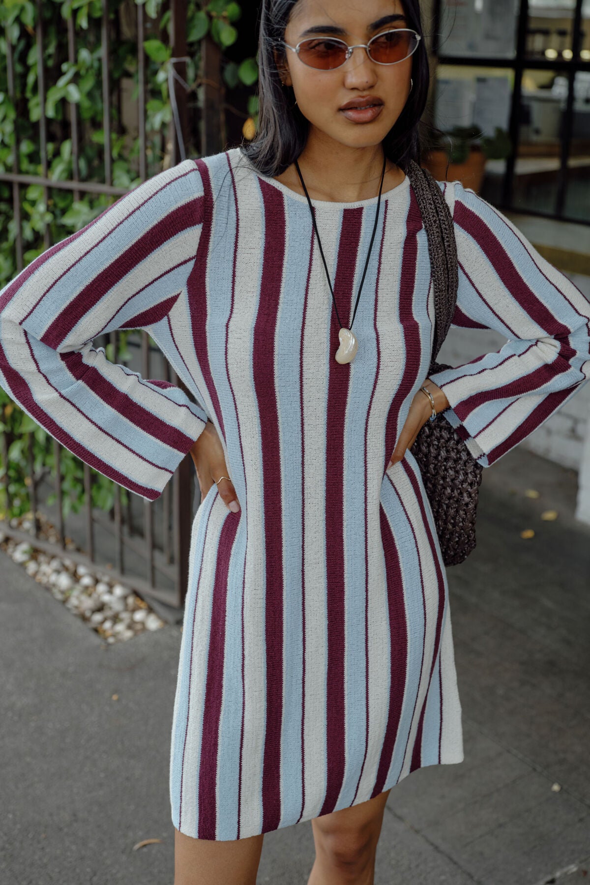 CERES LIFE - Chloe Stripe Knit Mini Dress