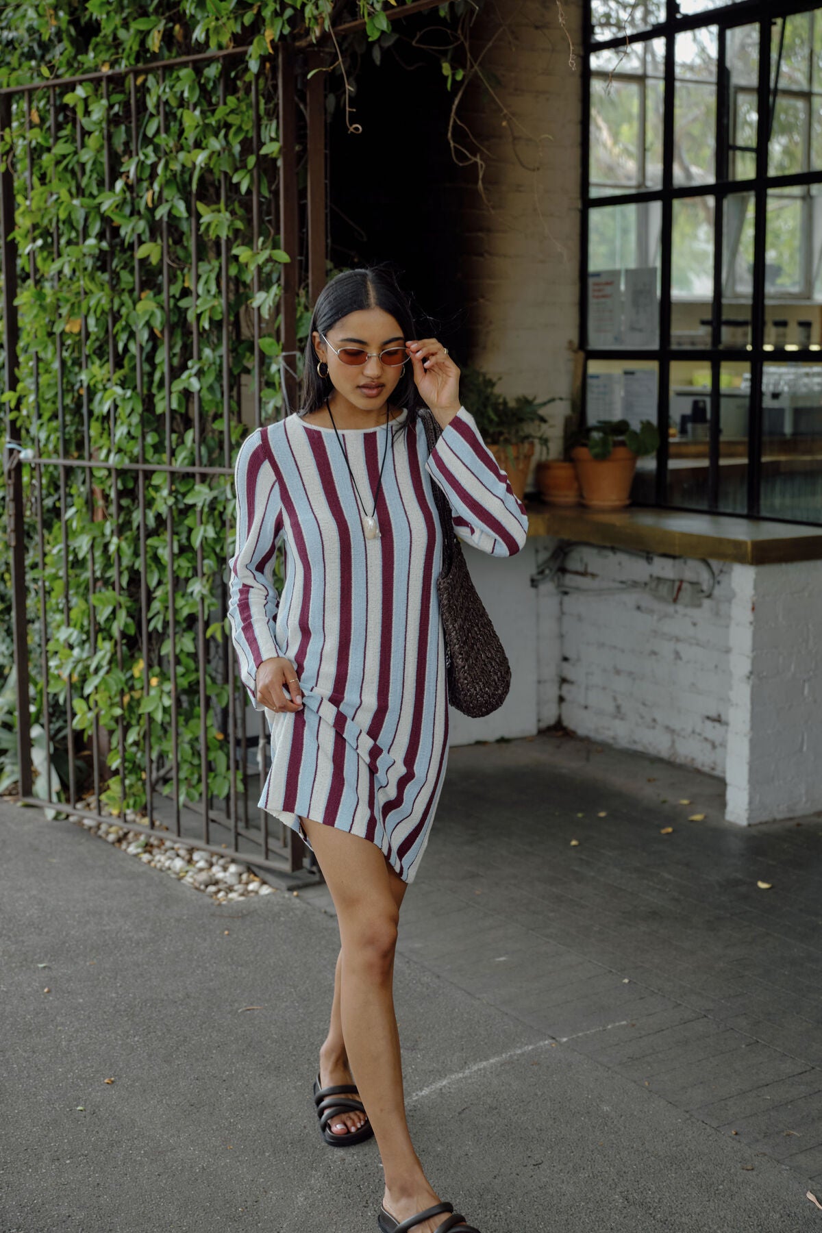 CERES LIFE - Chloe Stripe Knit Mini Dress