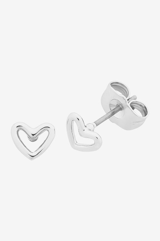 LIBERTE - Petite Heart Silver Earring