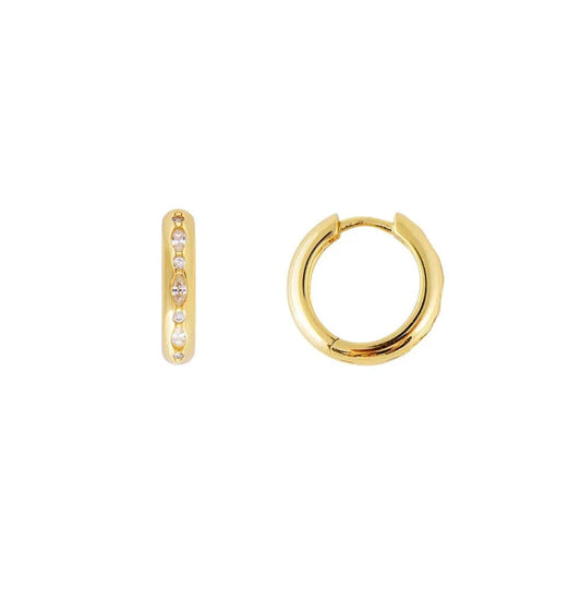 FAIRLEY : Bubble Pave Midi Hoops