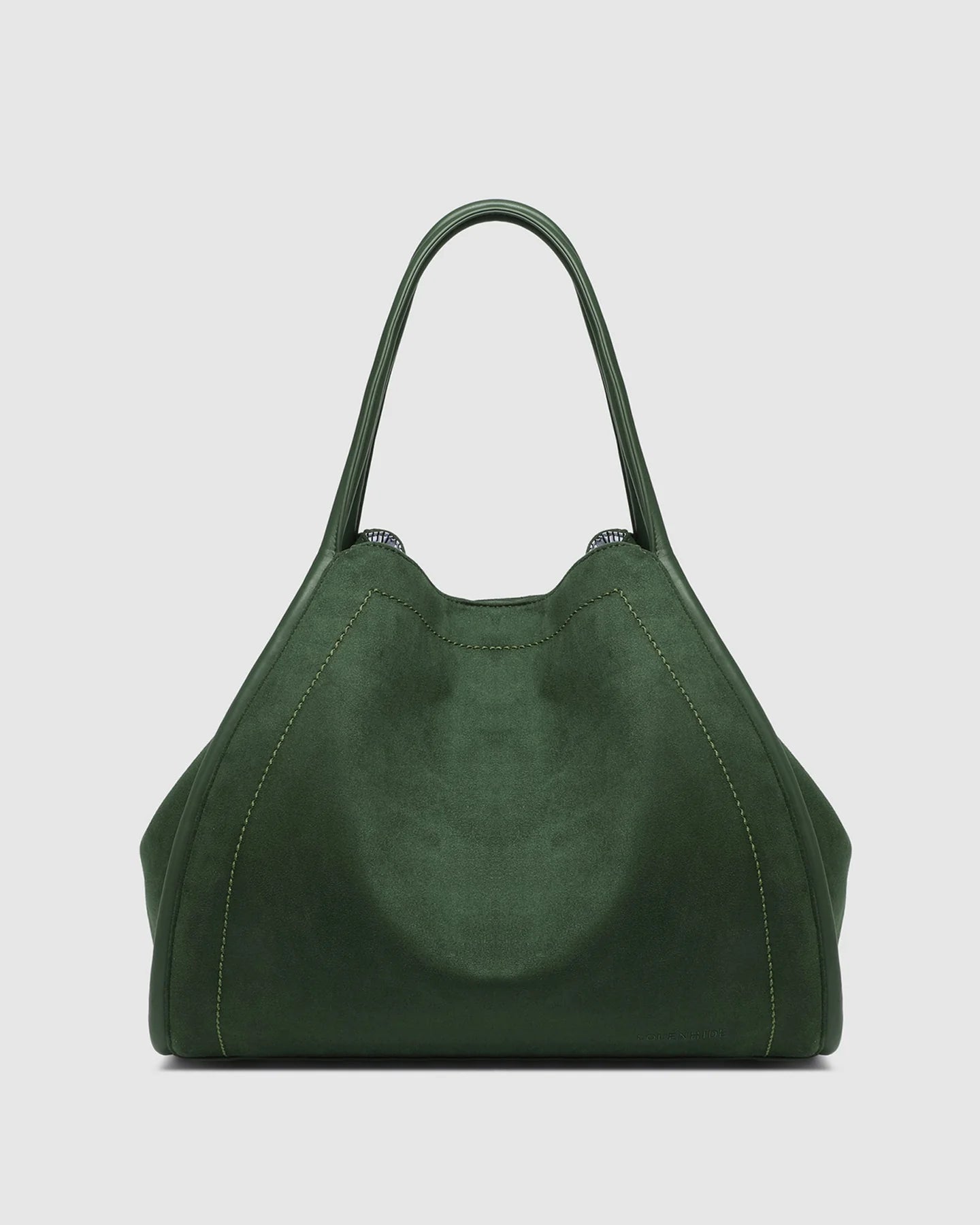 LOUENHIDE - Sutton Suedette Shoulder Bag - Forest Green