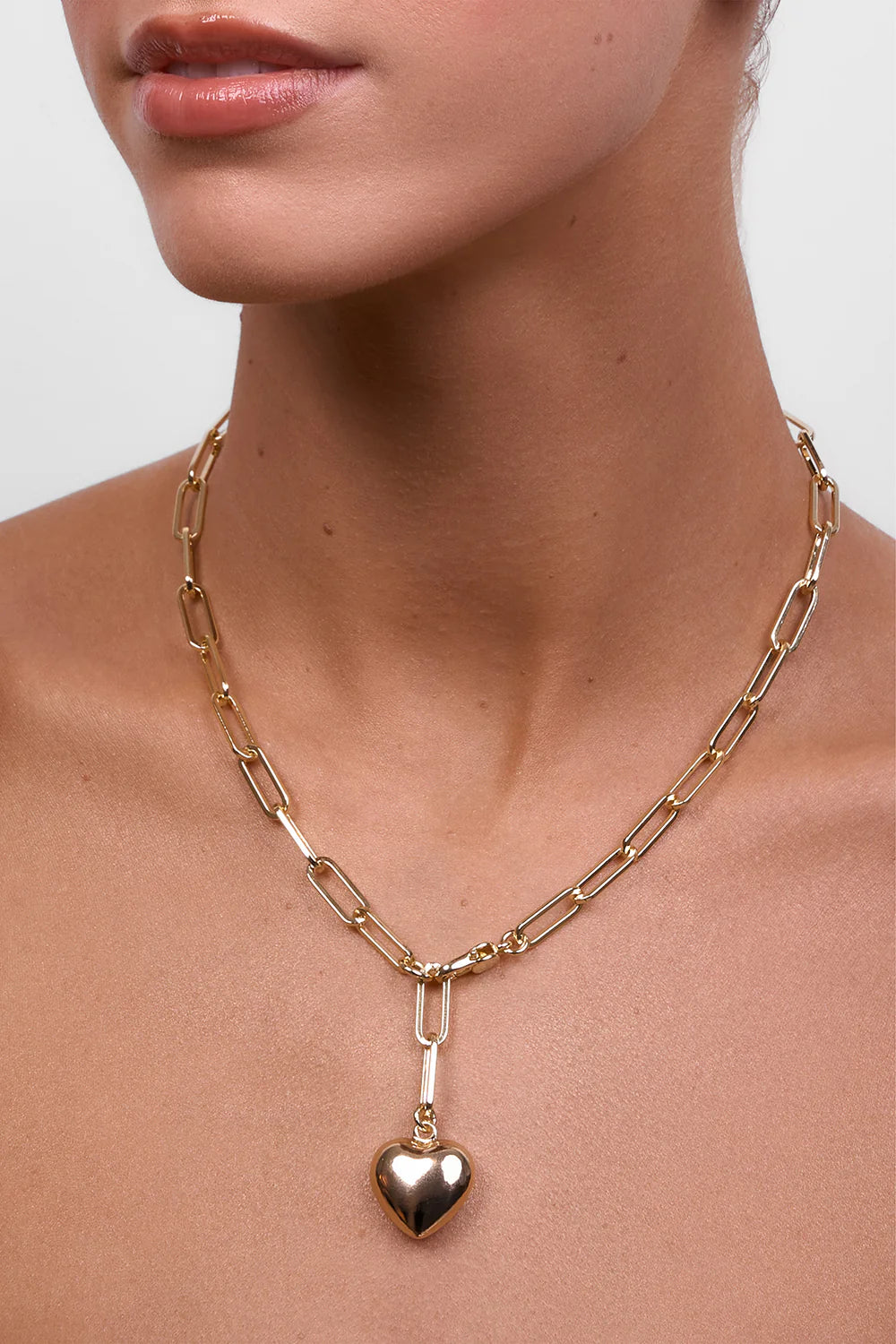 LIBERTE - Lotte Soft Gold Heart Necklace