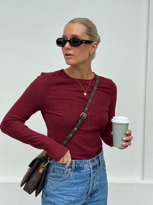 CARTEL & WILLOW : Plum - Aspyn Top