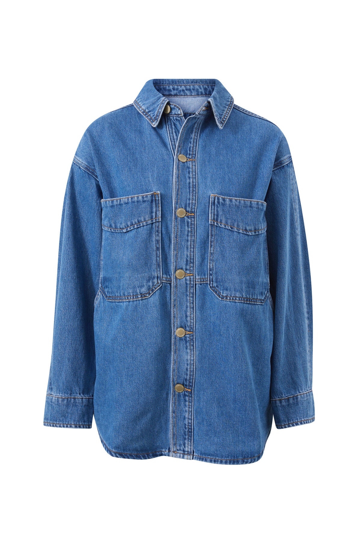 CERES LIFE - Bobbi Side Pocket Denim Shacket