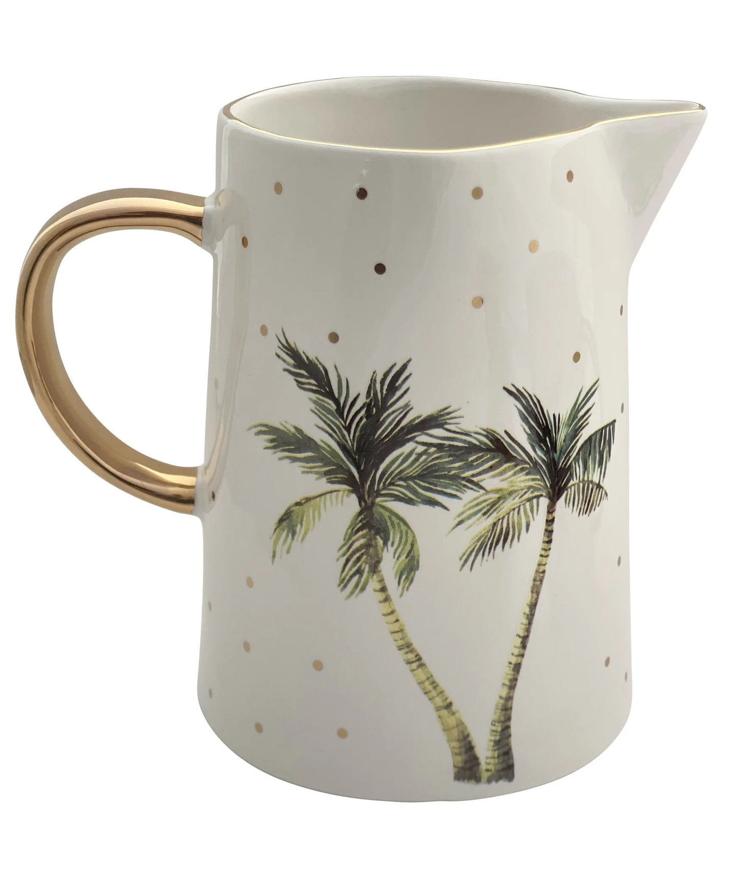 CARLA DINNAGE - White Tropical Palm Jug