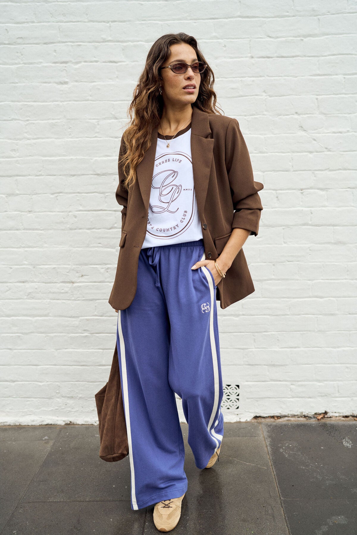 CERES LIFE - Gigi Wide Leg Terry Trackpant