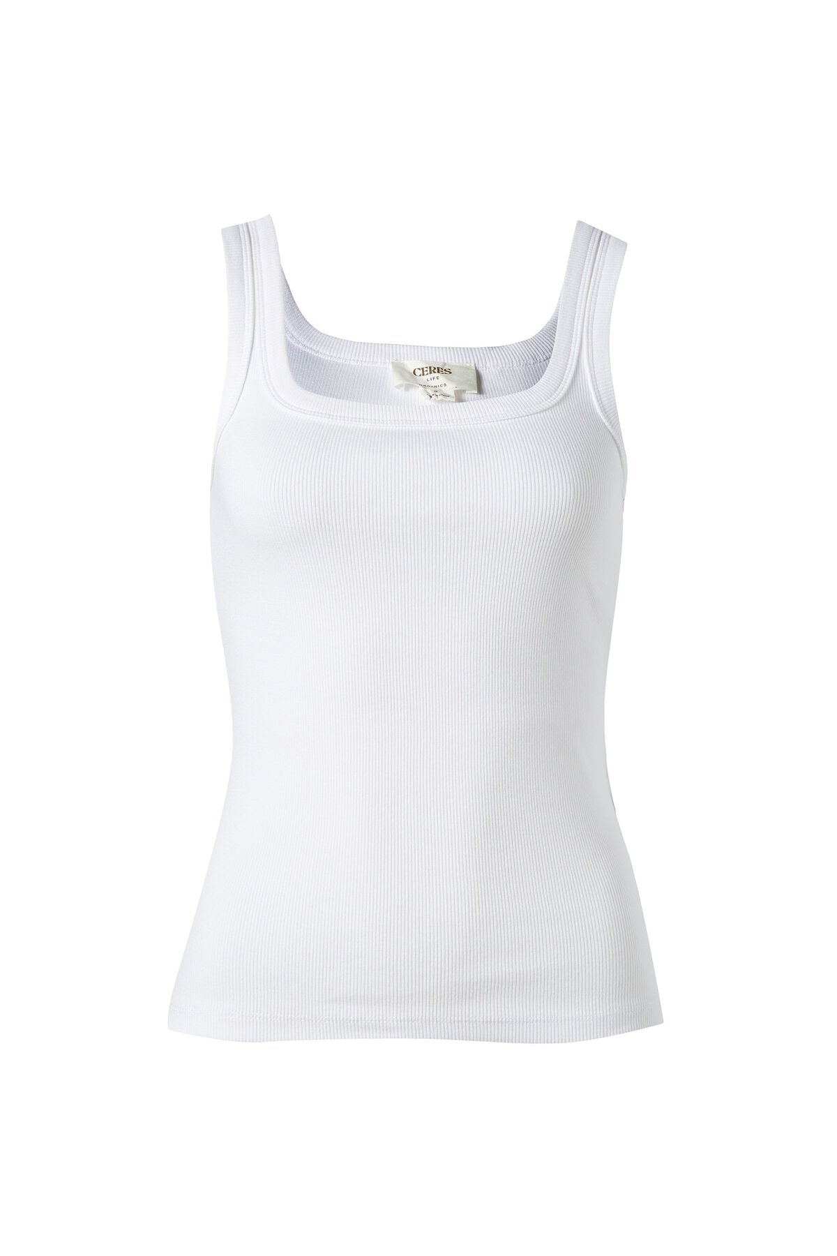 CERES LIFE - Zaeli Contour Rib Square Neck Tank