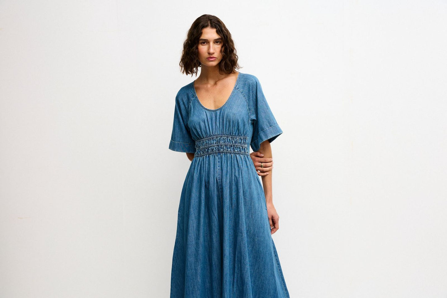 KINNEY : Poet Dress - Denim