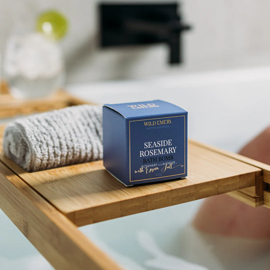 WILD EMERY : Rosemary x Lavender 'Seaside' - Bath Bomb