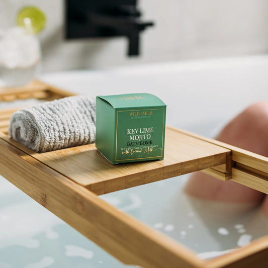 WILD EMERY : Key Lime x Sweet Peppermint 'Mojito' - Bath Bomb